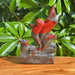 African Bloodstone Nine-tail Fox Carving