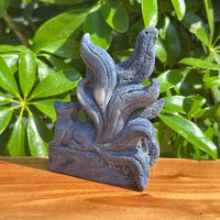 Blue Coral Nine-tail Fox Carving