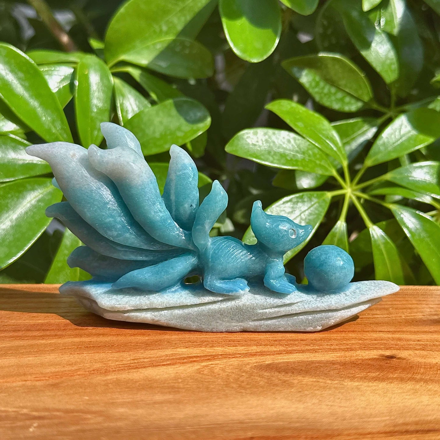 Trolleite Nine-tailed Fox Carving