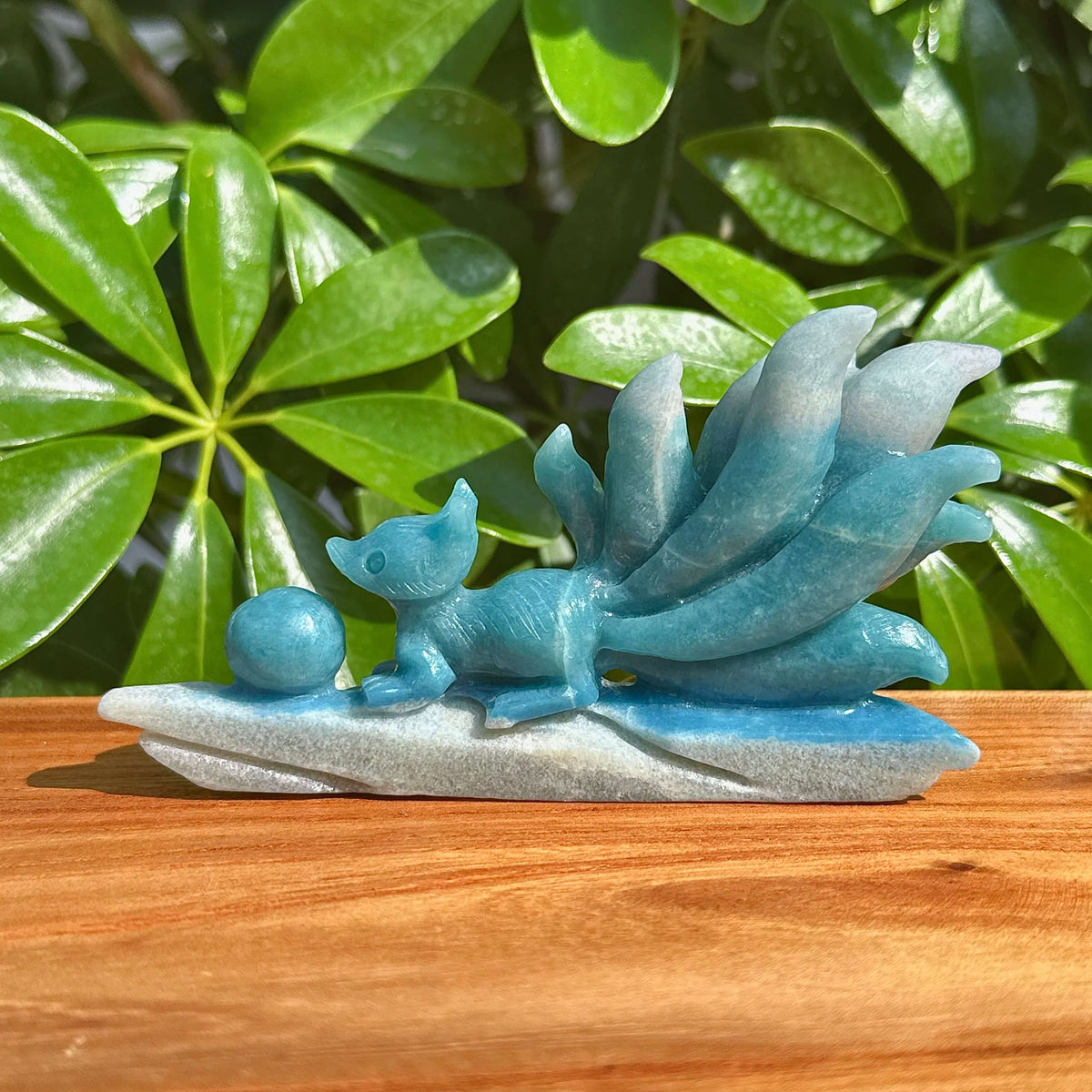 Trolleite Nine-tailed Fox Carving
