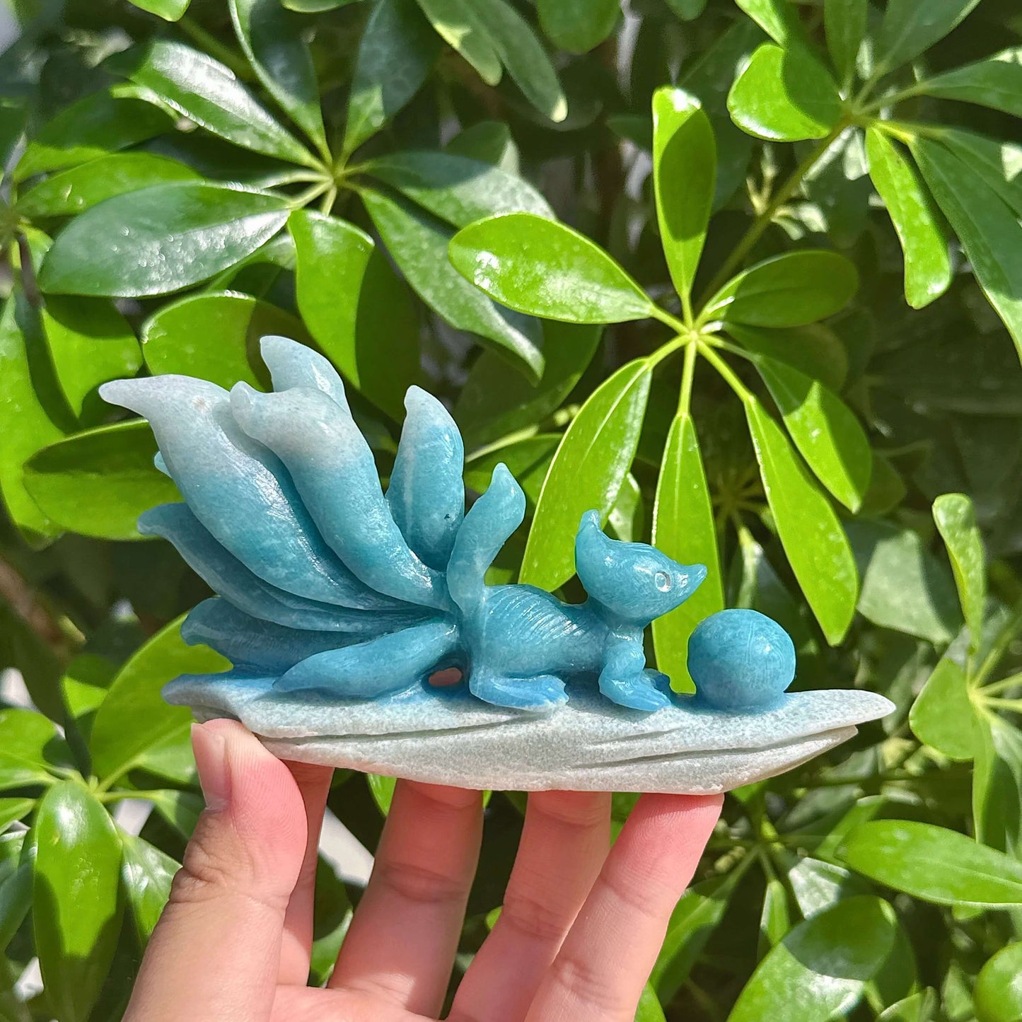 Trolleite Nine-tailed Fox Carving