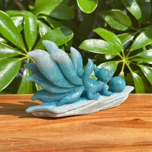 Trolleite Nine-tailed Fox Carving