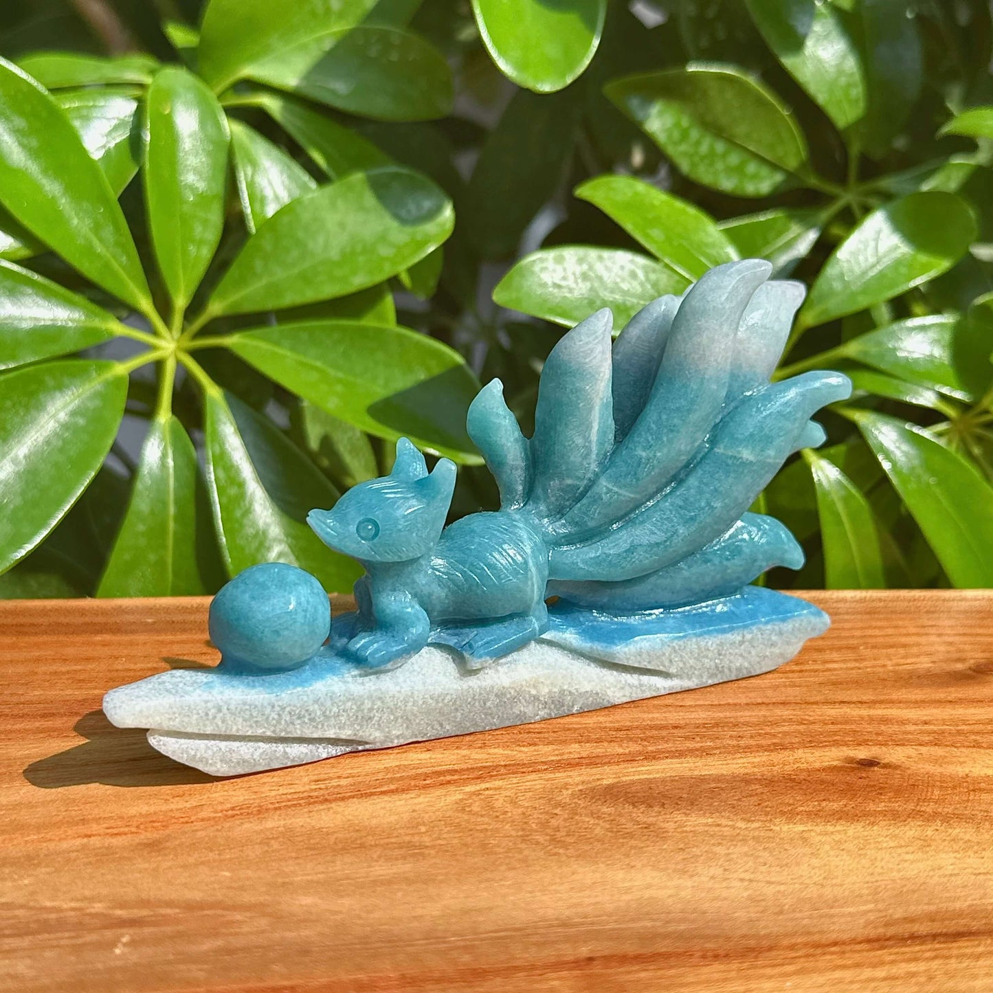 Trolleite Nine-tailed Fox Carving