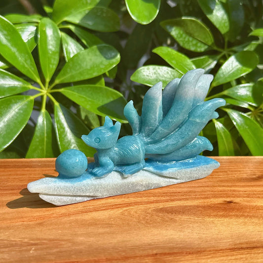 Trolleite Nine-tailed Fox Carving