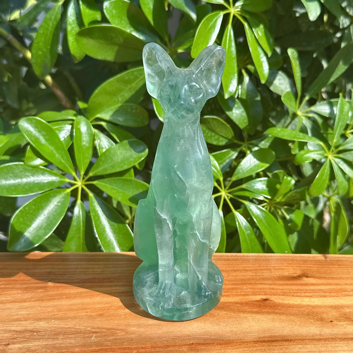 Fluorite Sphynx Carving