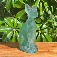 Fluorite Sphynx Carving