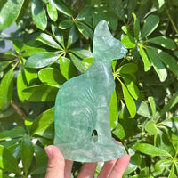 Fluorite Sphynx Carving