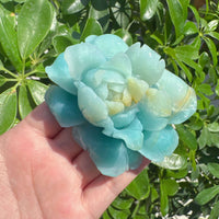 Amazonite Flower Carving