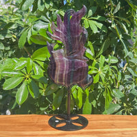 Fluorite Nine-tailed Fox Carving