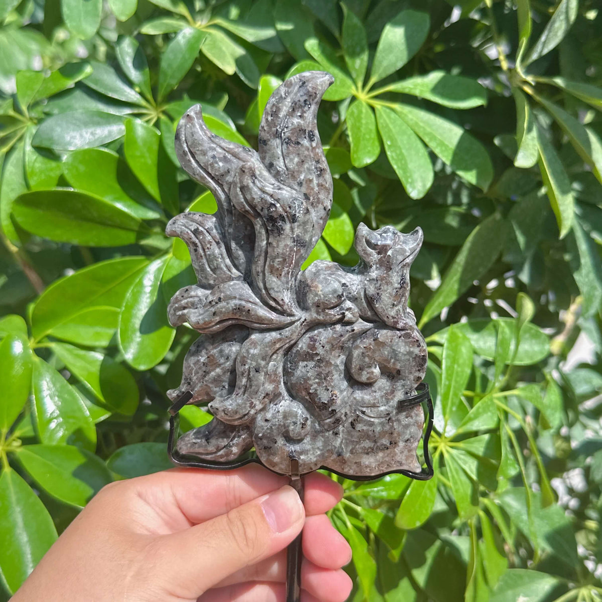 Yooperlite Nine-tailed Fox Carving