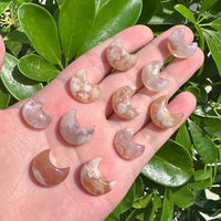 Flower Agate Mini Moon