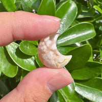 Flower Agate Mini Moon