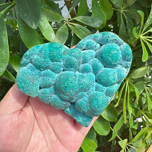 Chrysocolla Heart Ornament