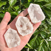 Moroccan Geode Tower with natural crystalline formations.