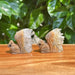 Clear Quartz Cluster Squirrel Carving with Crystal Details