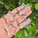 Clear Quartz Star Carving, transparent and polished crystal star with a natural glow