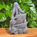 Labradorite octopus carving with detailed texture and intricate design.