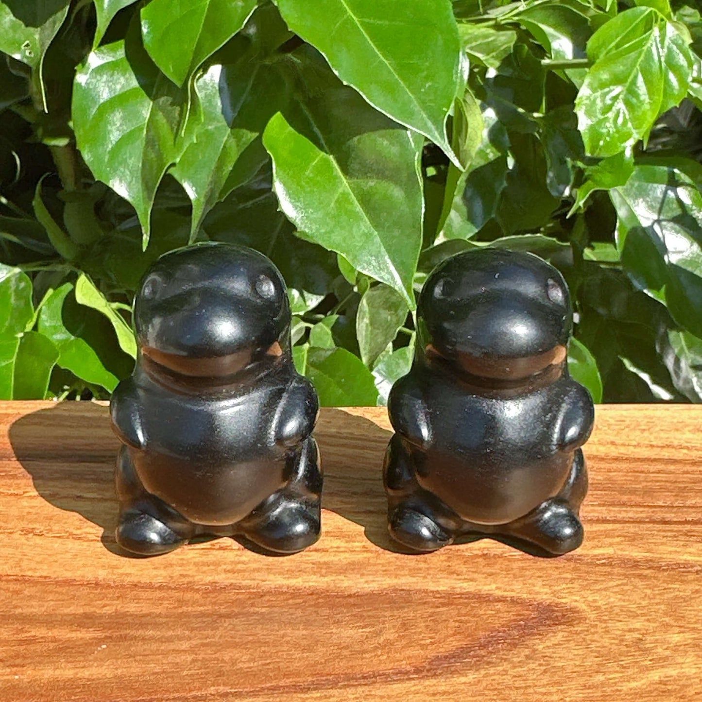 Rear view of Obsidian Godzilla Carving, focusing on the strong, bold posture and clean lines.