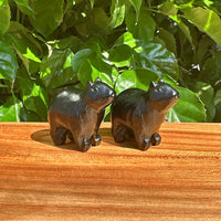 A detailed, well-crafted Obsidian Kapibala statue highlighting the smooth texture and vibrant luster of obsidian, making it a perfect gift for crystal lovers and collectors.