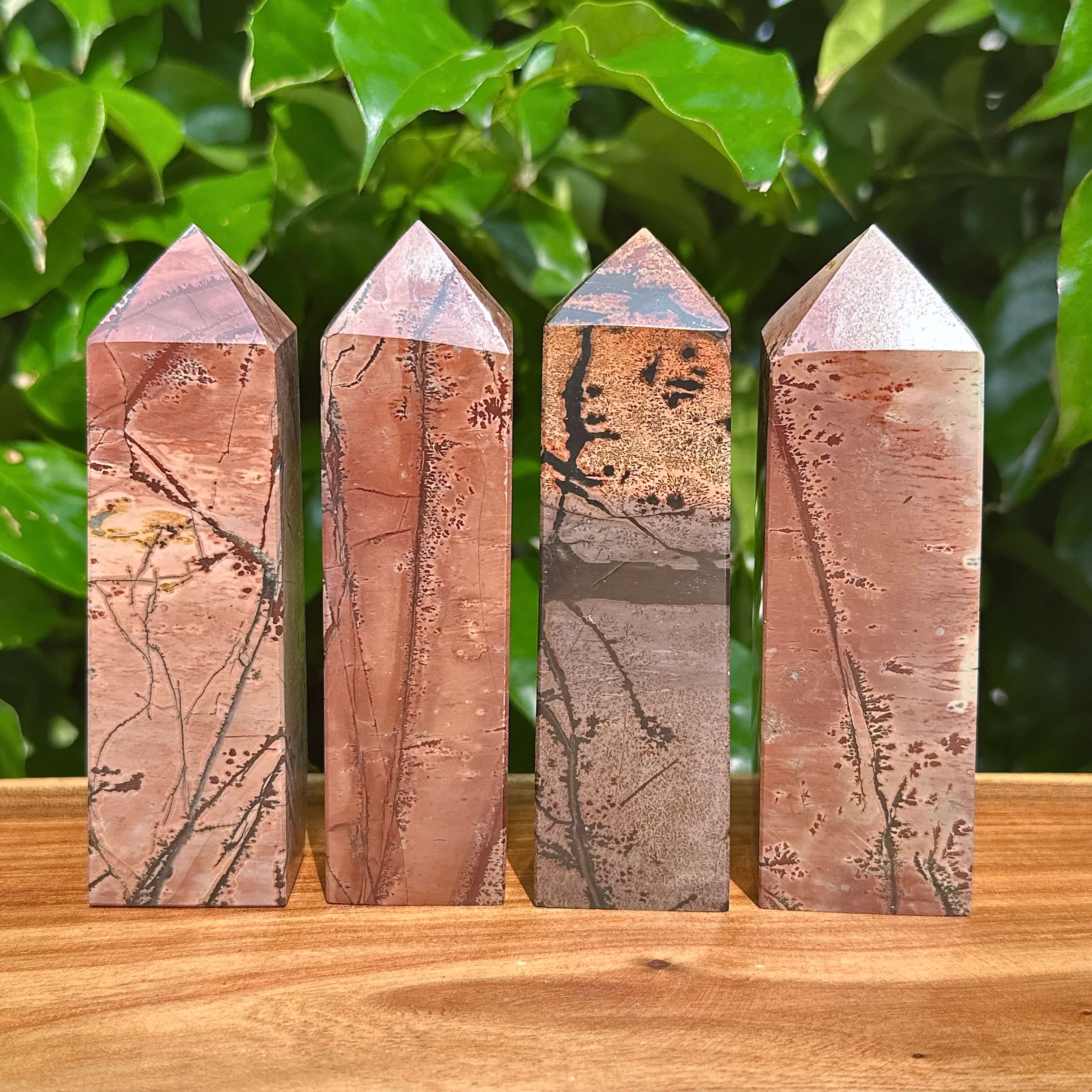 Picture Jasper Square Tower with intricate patterns and natural hues.