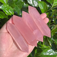 Rose Quartz Double Point Crystal - Natural Healing Stone